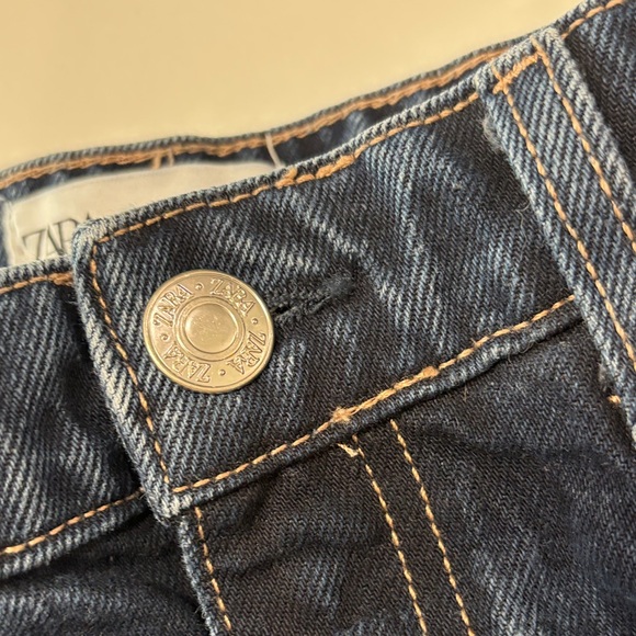 Zara Dark Blue Wide-Leg Pants - Picture 13 of 13